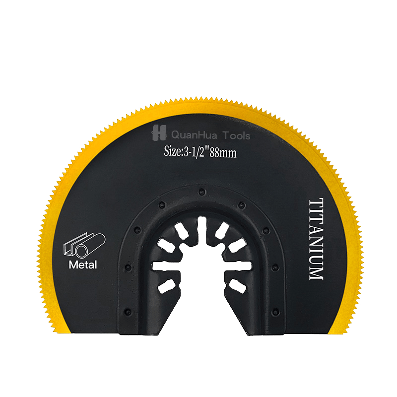 88mm チタンメッキバイメタル半円形木材切断鋸刃 QH-1007HK-DT-2